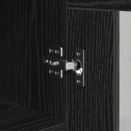 881590 9 Bufet Stejar negru 34 x 34.5 x 90 cm Lemn compozit 881590 9