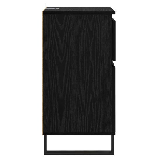 881770 7 Bufet cu sertar Stejar negru 35 x 40 x 70 cm Lemn compozit 881770 7