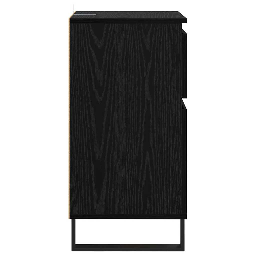 881770 7 Bufet cu sertar Stejar negru 35 x 40 x 70 cm Lemn compozit Bufet cu sertar Stejar negru 35 x 40 x 70 cm Lemn compozit - imagine 7