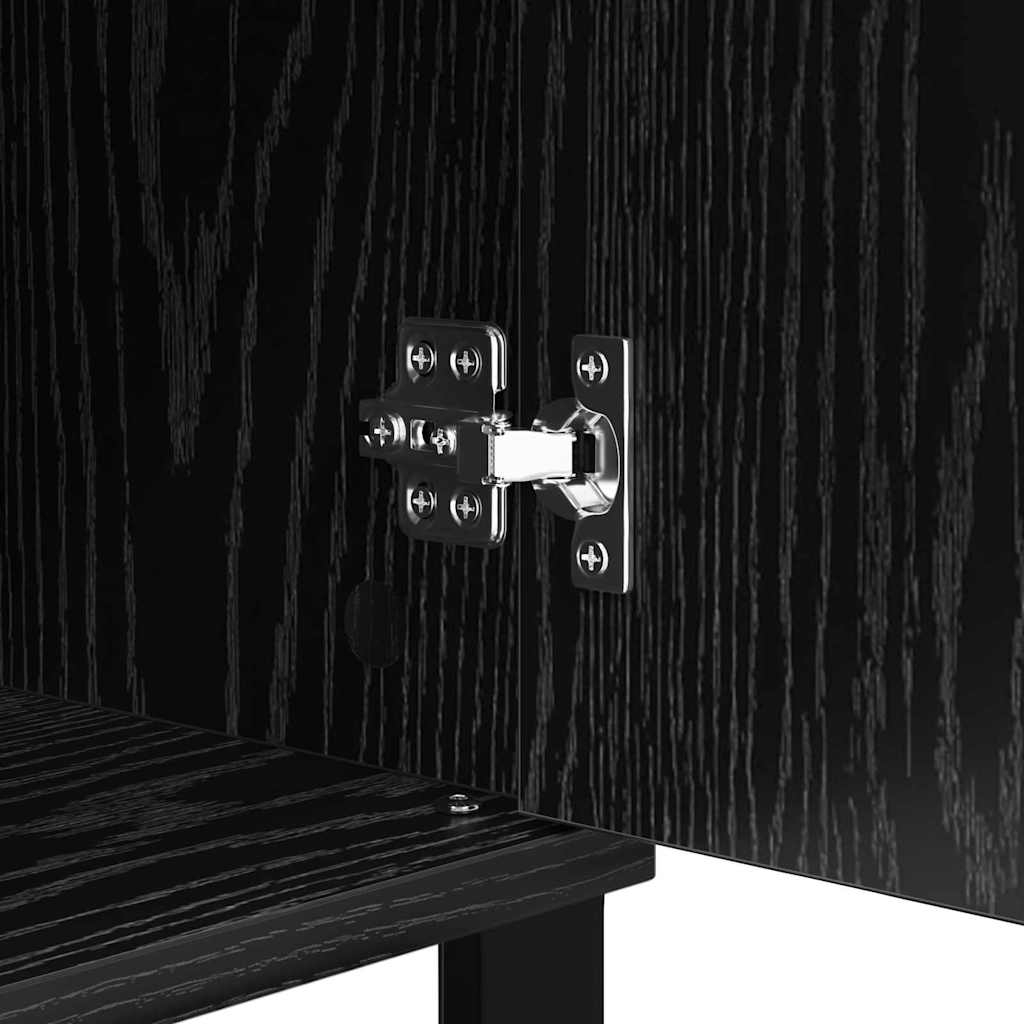 881770 9 Bufet cu sertar Stejar negru 35 x 40 x 70 cm Lemn compozit Bufet cu sertar Stejar negru 35 x 40 x 70 cm Lemn compozit - imagine 9