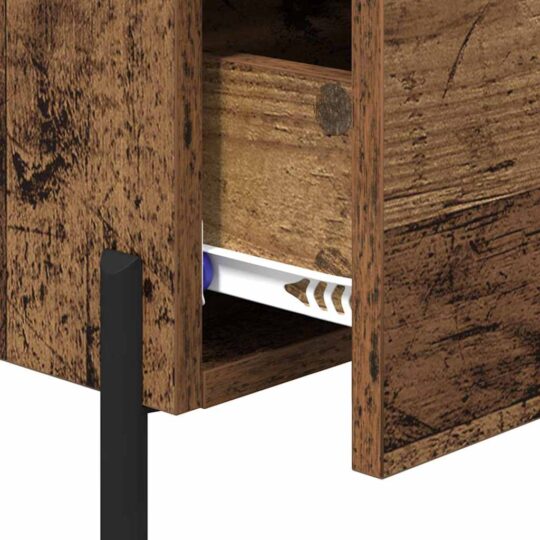 882025 9 Dulap de noapte Lemn vechi 40 x 35 x 47.5 cm Lemn compozit 882025 9