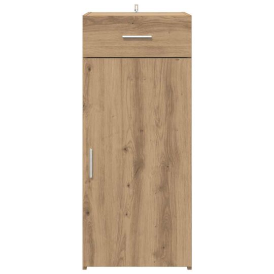 883140 6 Bufet cu sertar Stejar negru 42.5 x 40 x 93 cm Lemn compozit 883140 6