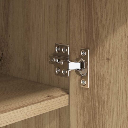 883140 9 Bufet cu sertar Stejar negru 42.5 x 40 x 93 cm Lemn compozit 883140 9