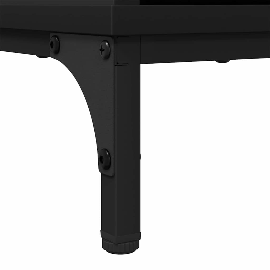 883455 10 Bufet cu sertar Negru 89.5 x 33 x 82 cm Lemn compozit Bufet cu sertar Negru 89.5 x 33 x 82 cm Lemn compozit - imagine 10