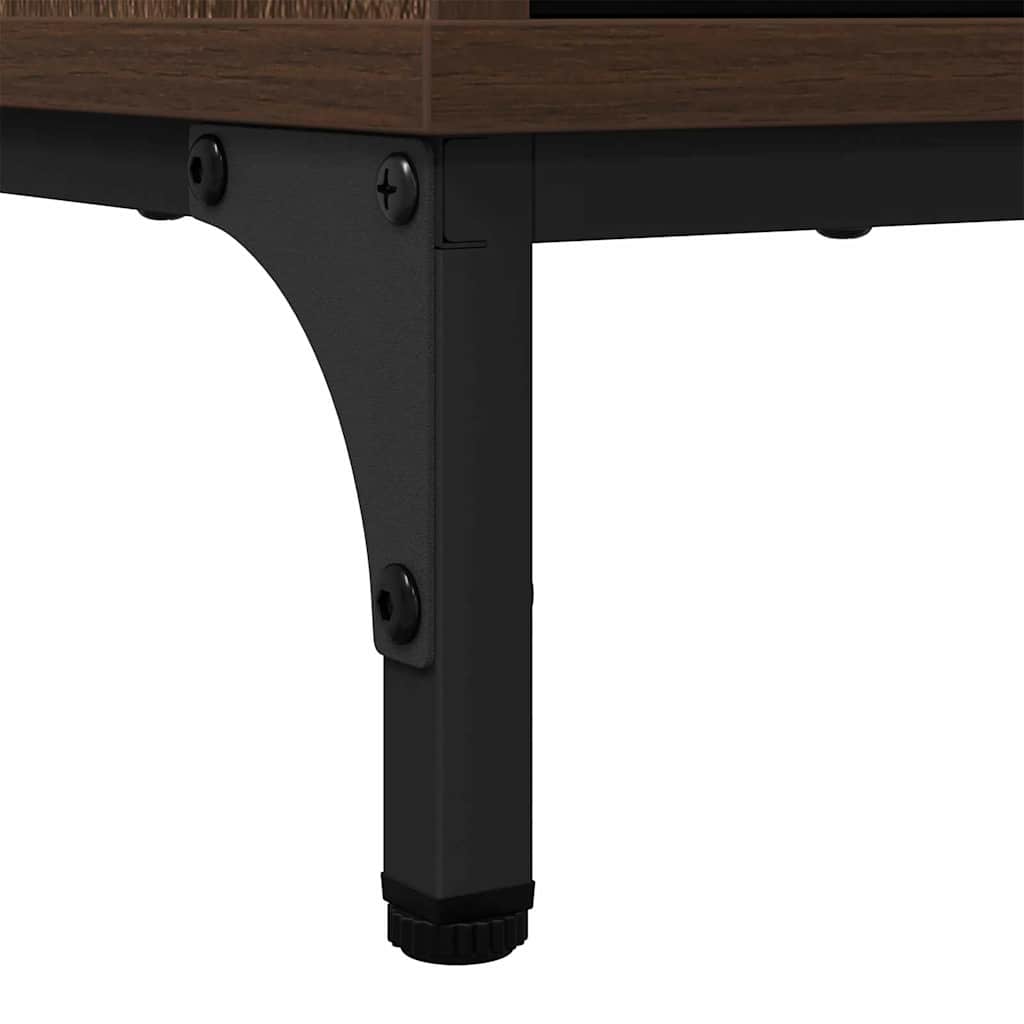 883461 10 Bufet cu sertar Stejar brun 89.5 x 33 x 82 cm Lemn compozit Bufet cu sertar Stejar brun 89.5 x 33 x 82 cm Lemn compozit - imagine 10