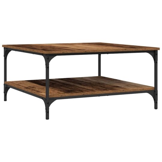 Alternative view of Masă de cafea Lemn vechi 80 x 80 x 40 cm Lemn compozit