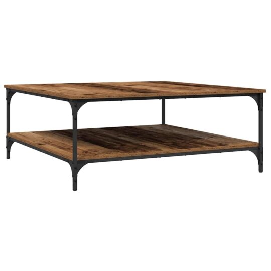 Alternative view of Masă de cafea Lemn vechi 100 x 100 x 40 cm Lemn compozit