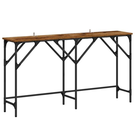 Alternative view of Masă de consolă Lemn vechi 140 x 29 x 75 cm Lemn compozit