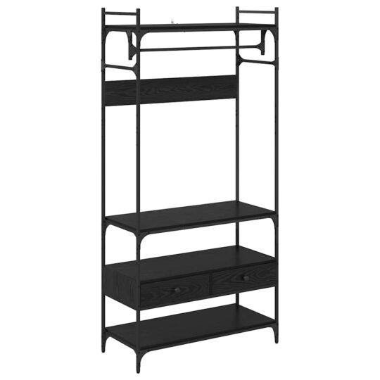 Alternative view of Dulap cu sertar Stejar negru 89 x 39 x 184.5 cm Lemn compozit