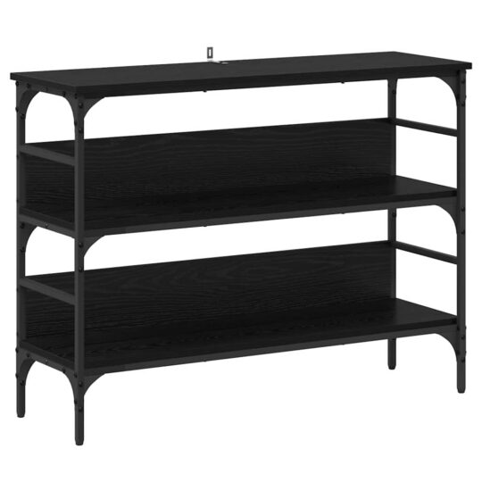 Alternative view of Masă de consolă Stejar negru 100 x 32 x 75 cm Lemn compozit