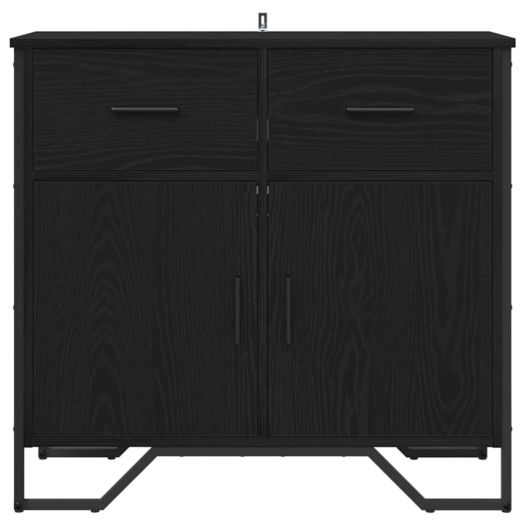 883568 5 Bufet Stejar negru 79.5 x 35.5 x 74.5 cm Lemn compozit Bufet Stejar negru 79.5 x 35.5 x 74.5 cm Lemn compozit - imagine 5