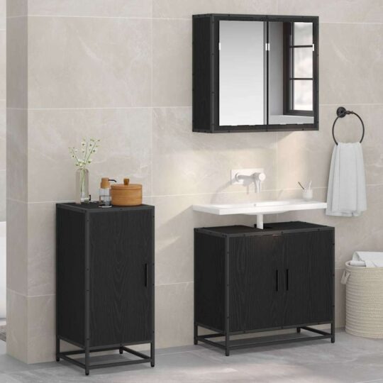 Bufet Stejar negru 35 x 35.5 x 76 cm Lemn compozit