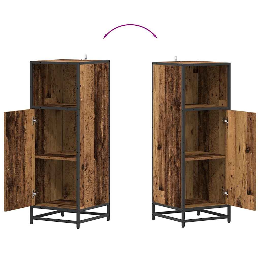 883591 11 Dulap de Baie Lemn vechi 35 x 37.5 x 100 cm Lemn compozit Dulap de Baie Lemn vechi 35 x 37.5 x 100 cm Lemn compozit - imagine 11