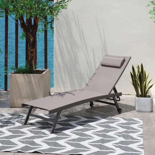 Alternative view of BOGOTA Set 2 șezlonguri Sampanie