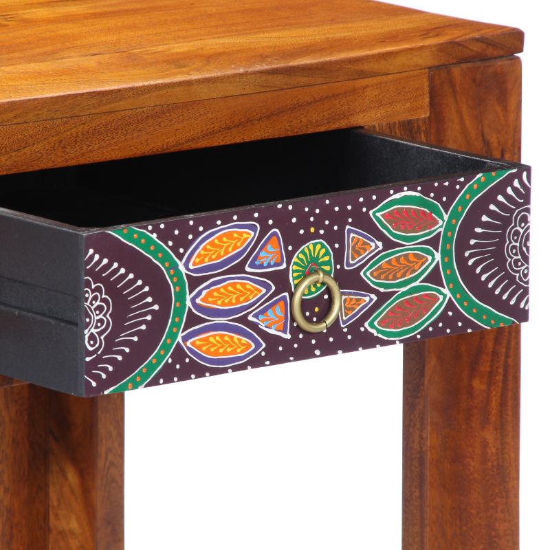 4016509 9 Birou cu sertar Maro 100 x 50 x 75 cm Lemn masiv de acacia Birou cu sertar Maro 100 x 50 x 75 cm Lemn masiv de acacia - imagine 9