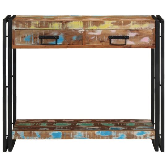 4102738 5 Masă de consolă Multicolour 90 x 33 x 75 cm Lemn masiv reciclat 4102738 5
