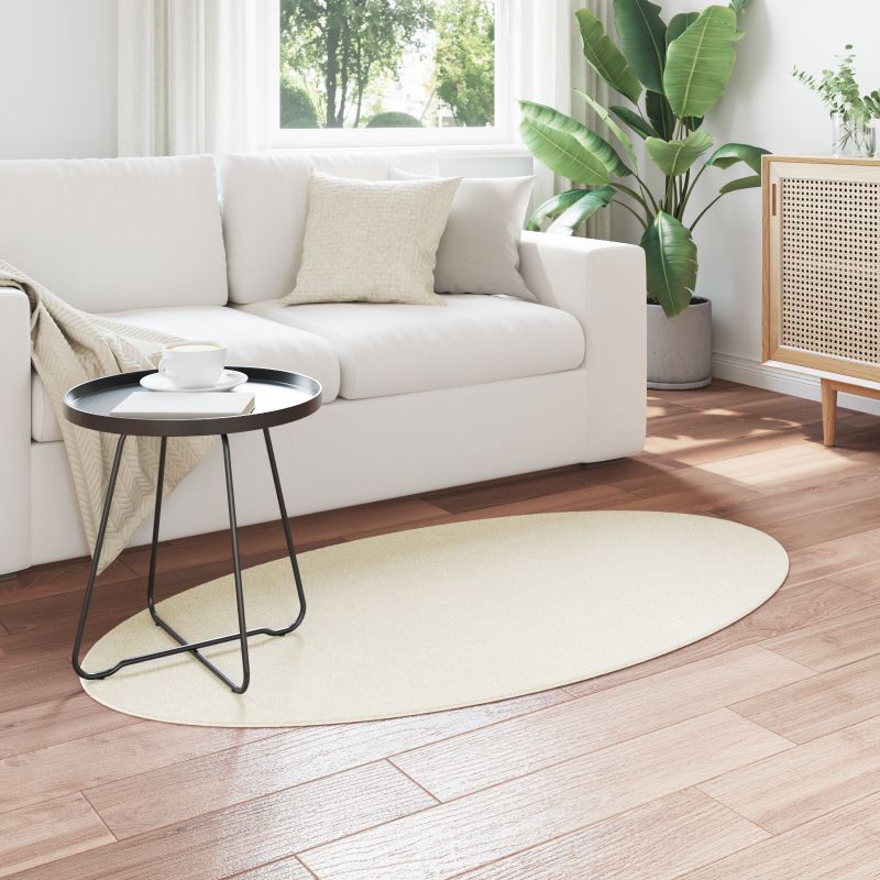 4103621 3 Covor HUARTE Crem 80 x 150 cm Poliester Covor HUARTE Crem 80 x 150 cm Poliester - imagine 3