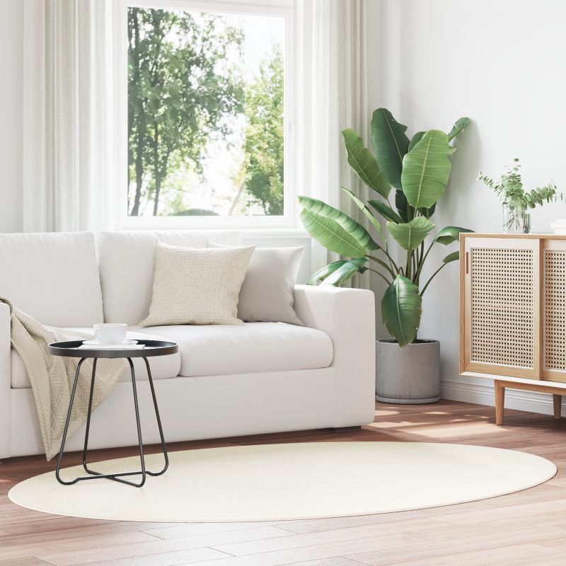 4103624 1 Covor HUARTE Crem 140 x 200 cm Poliester Covor HUARTE Crem 140 x 200 cm Poliester