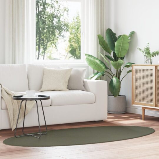 Covor HUARTE Verde pădure 120 x 170 cm Poliester