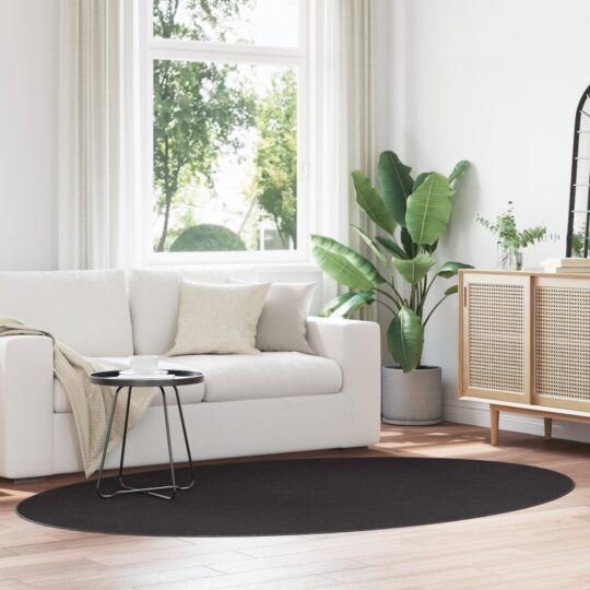 Covor HUARTE Negru 160 x 230 cm Poliester