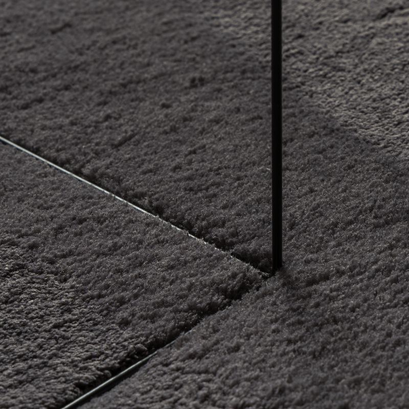 4103658 8 Covor HUARTE Antracit 120 x 170 cm Poliester Covor HUARTE Antracit 120 x 170 cm Poliester - imagine 8