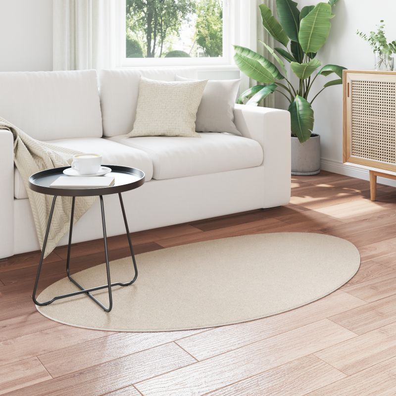 4103663 3 Covor HUARTE Bej 80 x 150 cm Poliester Covor HUARTE Bej 80 x 150 cm Poliester - imagine 3