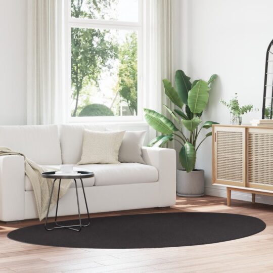 Covor HUARTE Negru 160 x 230 cm Poliester