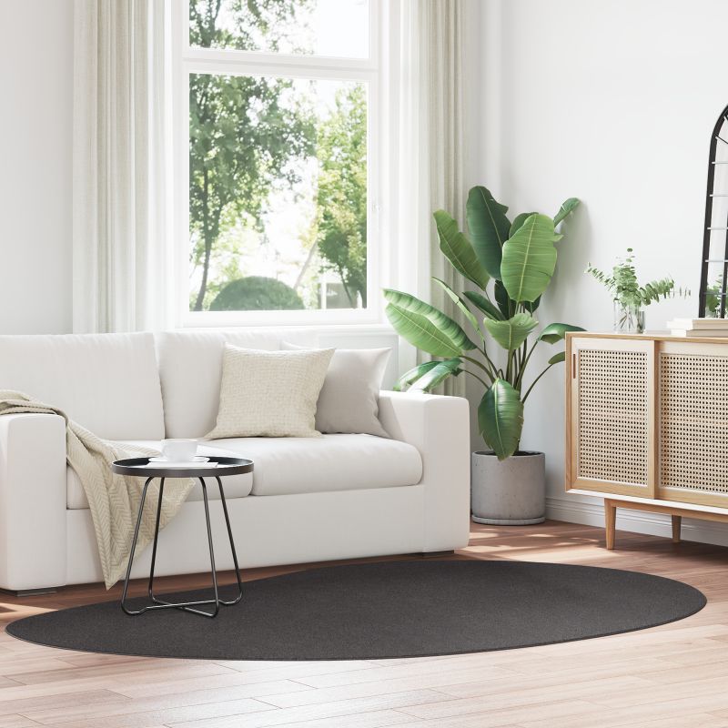 4103709 1 Covor HUARTE Antracit 160 x 230 cm Poliester Covor HUARTE Antracit 160 x 230 cm Poliester