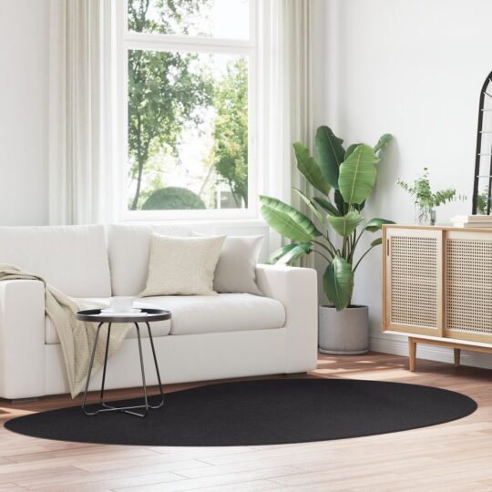 Covor HUARTE Negru 160 x 230 cm Poliester