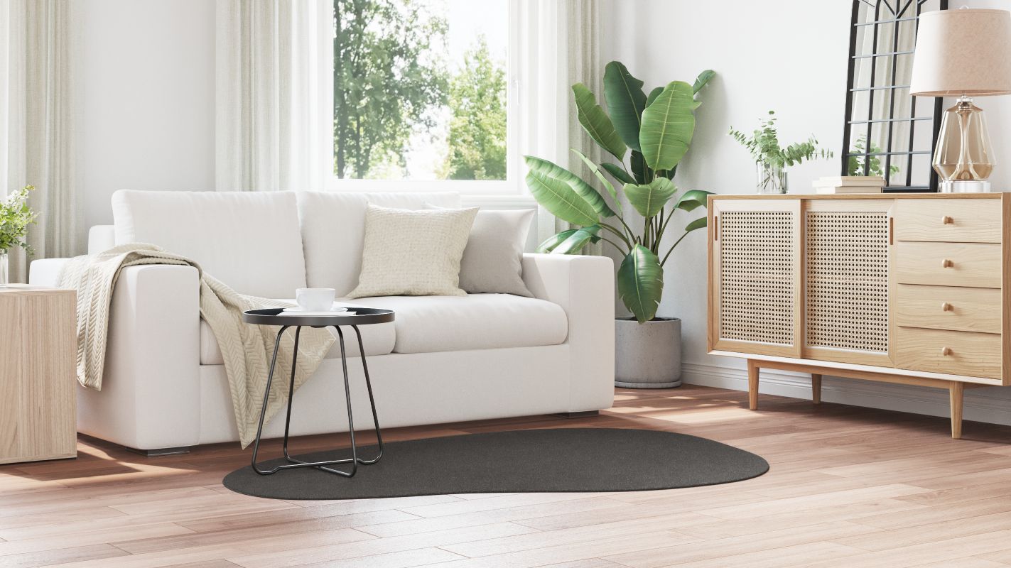 4103756 4 Covor HUARTE Antracit 120 x 170 cm Poliester Covor HUARTE Antracit 120 x 170 cm Poliester - imagine 4