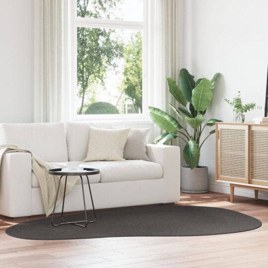 Covor HUARTE Antracit 160 x 230 cm Poliester