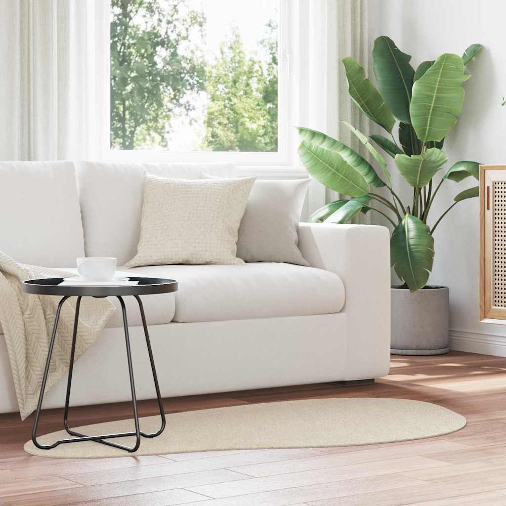 4103761 1 Covor Bej Lână 80 x 150 cm Covor În formă de val Modern Covor Bej Lână 80 x 150 cm Covor În formă de val Modern