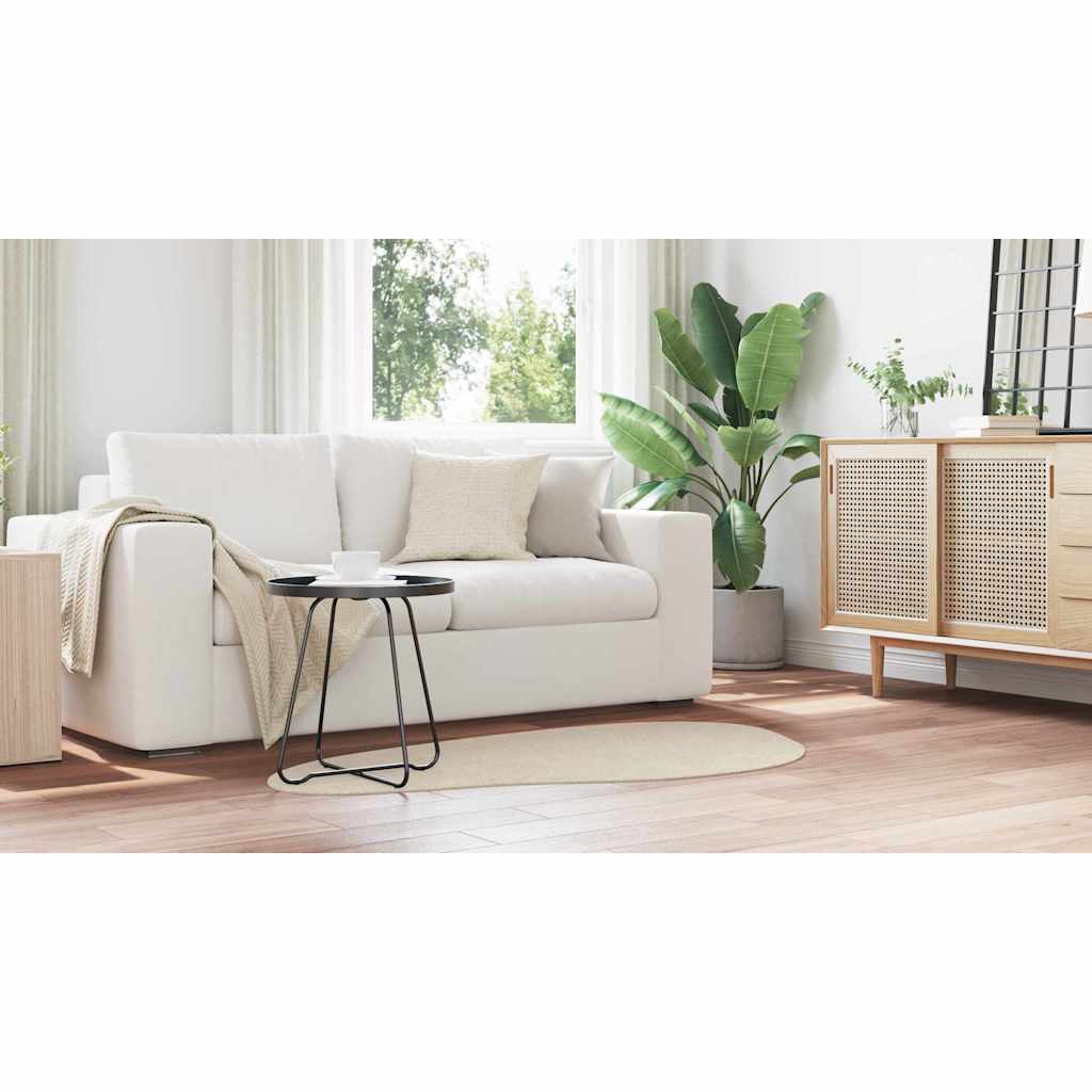 4103761 4 Covor Bej Lână 80 x 150 cm Covor În formă de val Modern Covor Bej Lână 80 x 150 cm Covor În formă de val Modern - imagine 4