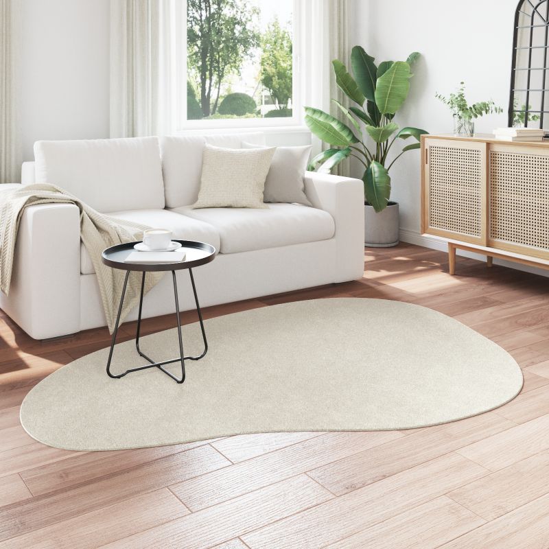 4103771 3 Covor HUARTE Crem 140 x 200 cm Poliester Covor HUARTE Crem 140 x 200 cm Poliester - imagine 3