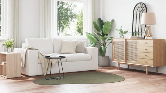 4103792 4 Covor HUARTE Verde pădure 140 x 200 cm Poliester 4103792 4