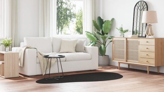 4103797 4 Covor HUARTE Negru 100 x 200 cm Poliester 4103797 4