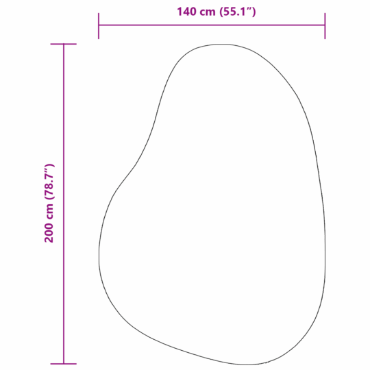 4103799 10 Covor HUARTE Negru 140 x 200 cm Poliester 4103799 10