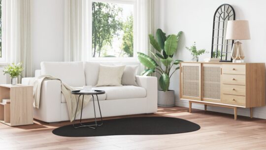 4103799 4 Covor HUARTE Negru 140 x 200 cm Poliester 4103799 4