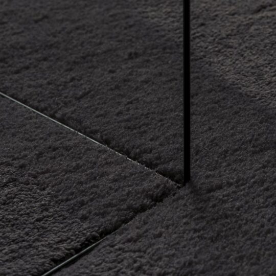 4103800 9 Covor HUARTE Negru 160 x 230 cm Poliester 4103800 9