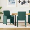 42017812 1 Scaune de dining 2 pcs Verde închis 57 x 66 x 94 cm țesătură 42017812 1