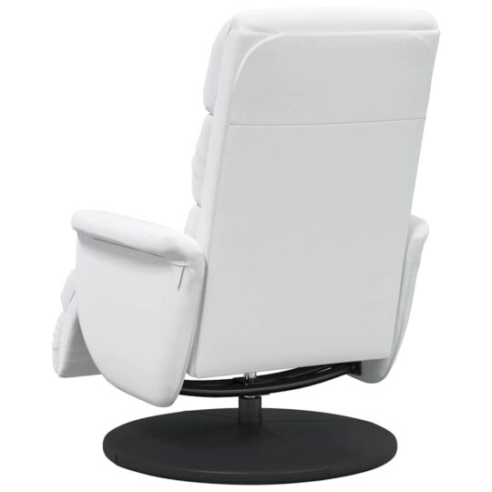 42018589 6 Fotoliu recliner Alb 71 x 98 x 106 cm Piele artificială 42018589 6