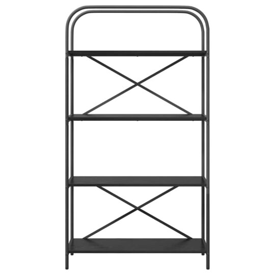 879839 5 Raft pentru cărți Stejar negru 80 x 30 x 146 cm Lemn compozit 879839 5