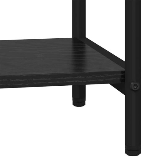 879839 8 Raft pentru cărți Stejar negru 80 x 30 x 146 cm Lemn compozit 879839 8