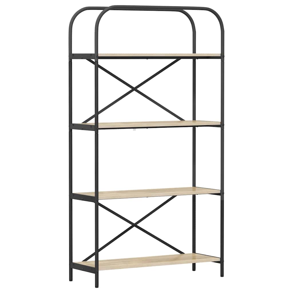 879840 2 Raft pentru cărți Stejar sonoma 80 x 30 x 146 cm Lemn compozit Raft pentru cărți Stejar sonoma 80 x 30 x 146 cm Lemn compozit - imagine 2