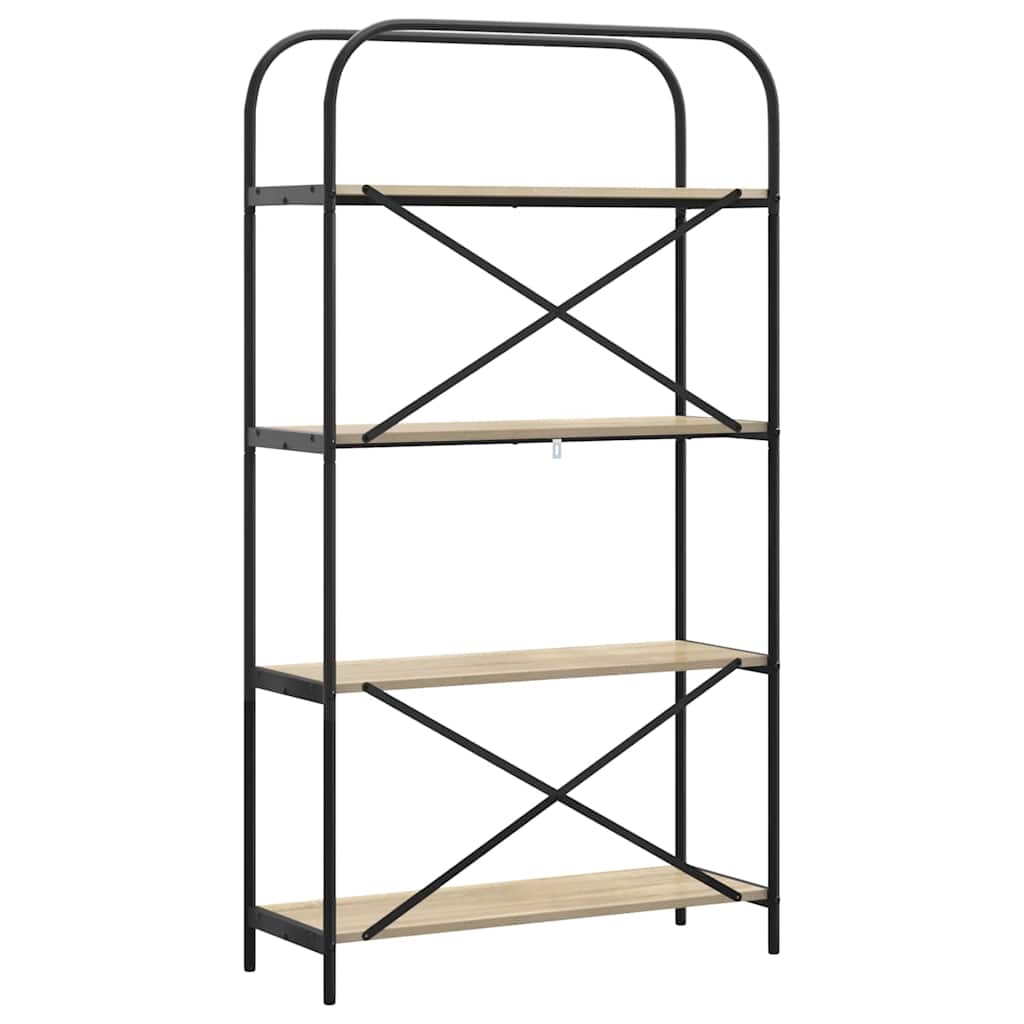 879840 7 Raft pentru cărți Stejar sonoma 80 x 30 x 146 cm Lemn compozit Raft pentru cărți Stejar sonoma 80 x 30 x 146 cm Lemn compozit - imagine 7