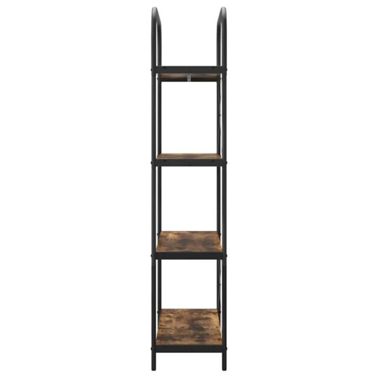 879841 6 Raft pentru cărți Stejar afumat 80 x 30 x 146 cm Lemn compozit 879841 6