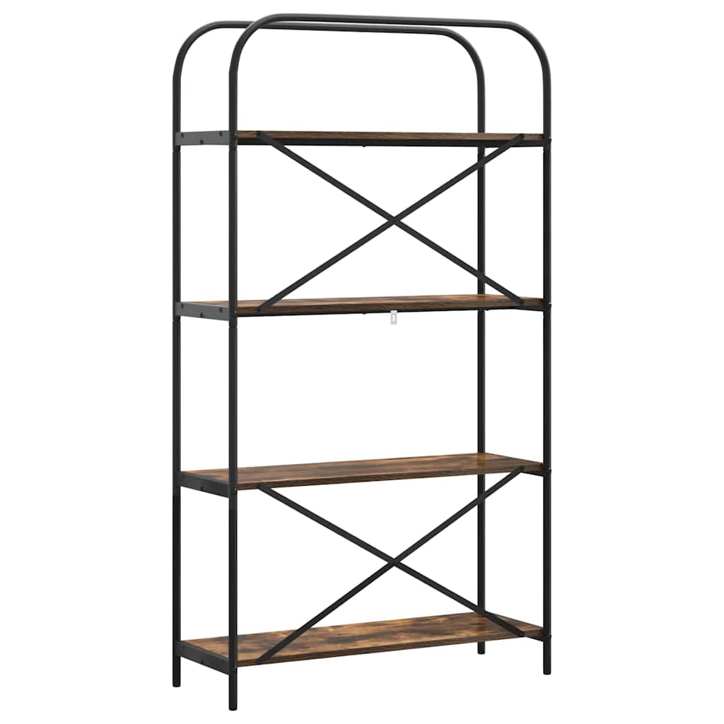 879841 7 Raft pentru cărți Stejar afumat 80 x 30 x 146 cm Lemn compozit Raft pentru cărți Stejar afumat 80 x 30 x 146 cm Lemn compozit - imagine 7