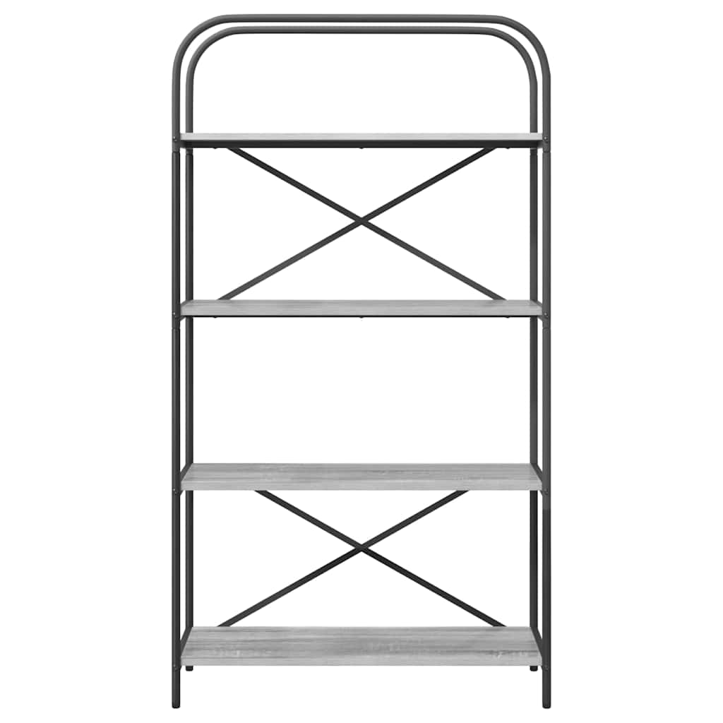 879842 5 Raft pentru cărți sonoma gri 80 x 30 x 146 cm Lemn compozit Raft pentru cărți sonoma gri 80 x 30 x 146 cm Lemn compozit - imagine 5