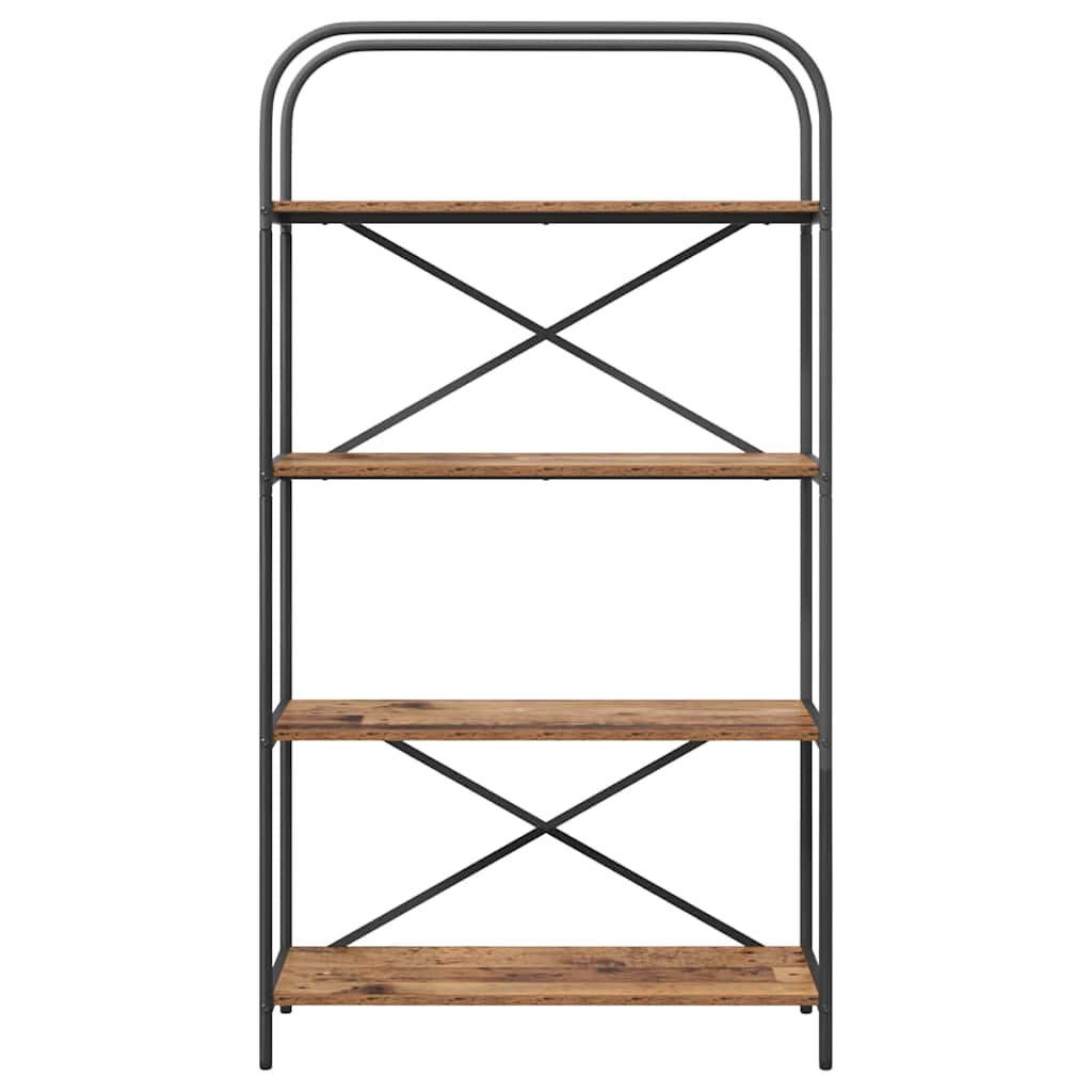 879843 5 Raft pentru cărți Lemn vechi 80 x 30 x 146 cm Lemn compozit Raft pentru cărți Lemn vechi 80 x 30 x 146 cm Lemn compozit - imagine 5