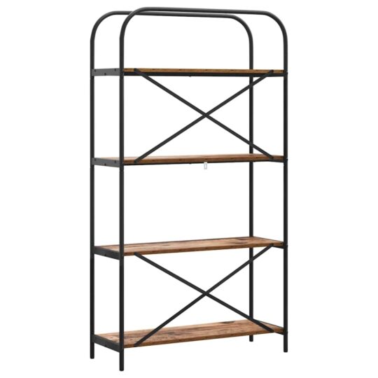 879843 7 Raft pentru cărți Lemn vechi 80 x 30 x 146 cm Lemn compozit 879843 7